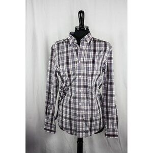 George Plaid Button Down Shirt Size 34-36 S